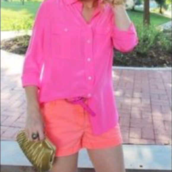 J. Crew Pants - J. Crew Coral/Orange Chino Shorts. Size 8.