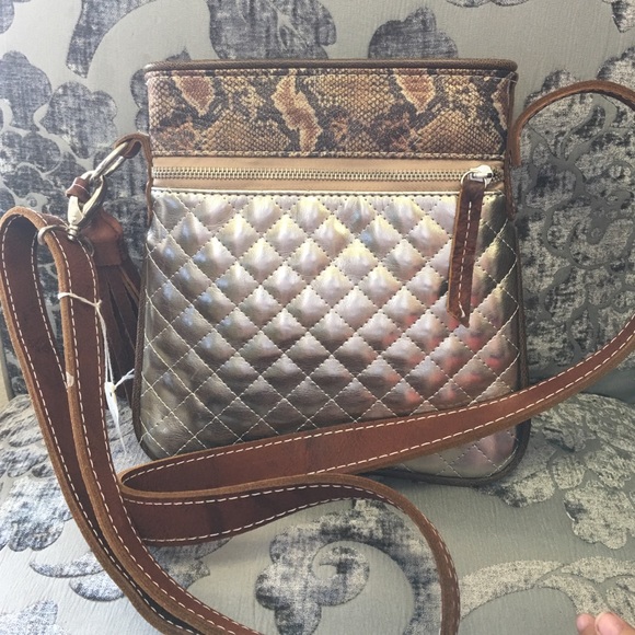 Brand new Silver Consuela Crossbody
