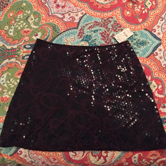 Express sequin mini skirt