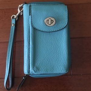 Coach wallet and cell phone holder