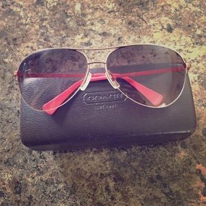 Authentic Coach Aviator Sunglasses
