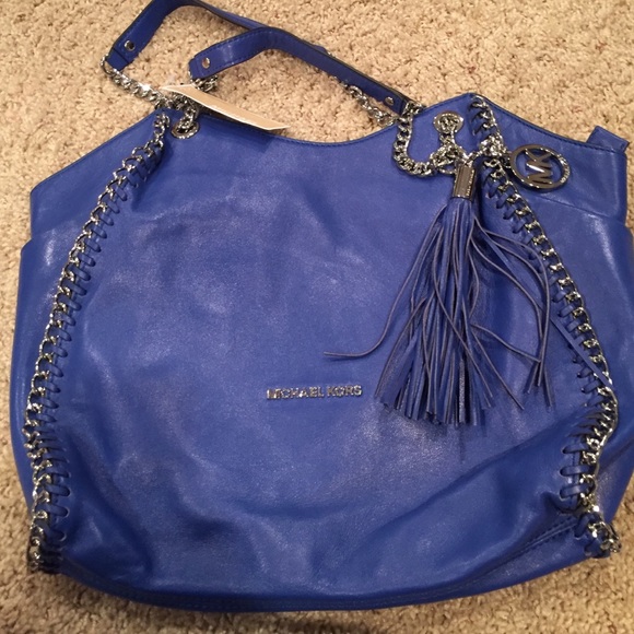 Cobalt Blue Michael Kors Handbag (New w/ Tags) - Picture 1 of 4