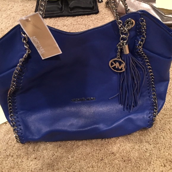 Cobalt Blue Michael Kors Handbag (New w/ Tags) - Picture 2 of 4