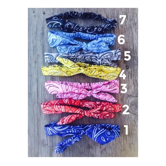 Bandana Headband, Fitness Headband, Yoga Headband - Picture 4 of 4