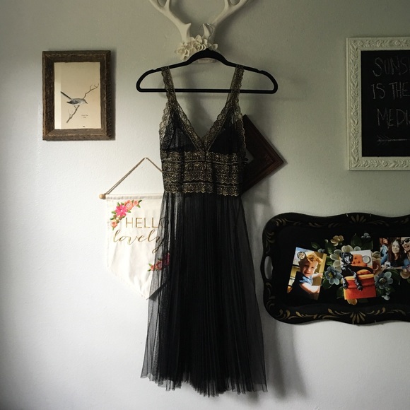 ⭐️Betsey Johnson Sheer Black dress⭐️