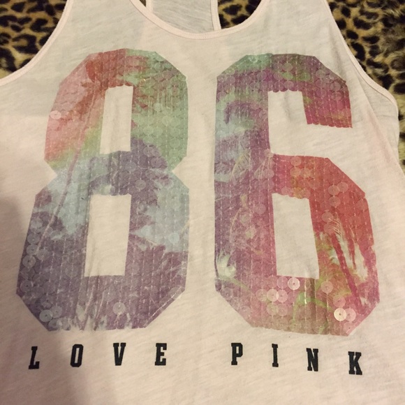 Victoria's Secret Pink sequin 86 tank top XS