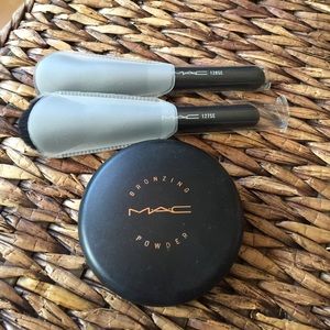 MAC bronzing powder and 2 brushes!