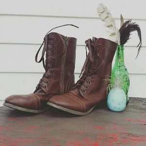 Brown Combat Boot