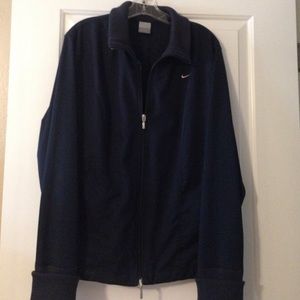 Nike zip up jacket, navy blue