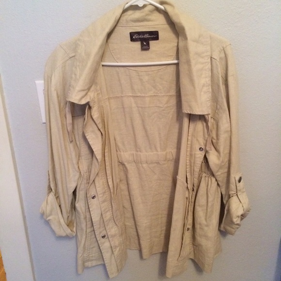 Eddie bauer khaki jacket Clearance