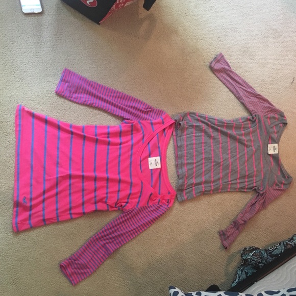 Hollister Striped 3/4 Sleeve!