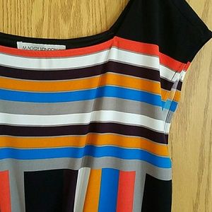 Maggy London Dresses - Maggy London Stripe Drawstring Waist Dress 10 Maggy London Dresses - Maggy London Stripe Drawstring Waist Dress 10