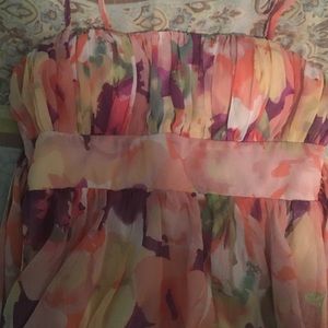 Spaghetti strap floral top