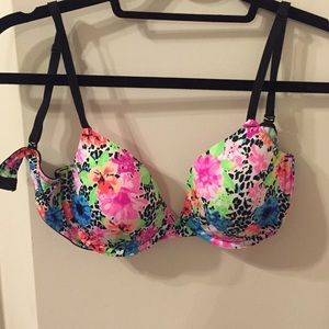 PINK floral bra