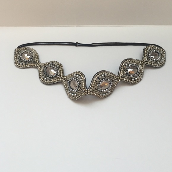 Pink Pewter Elastic Headband