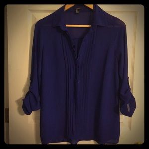 Royal blue blouse