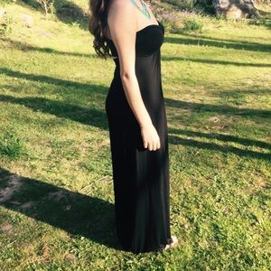 Black floor length formal dress