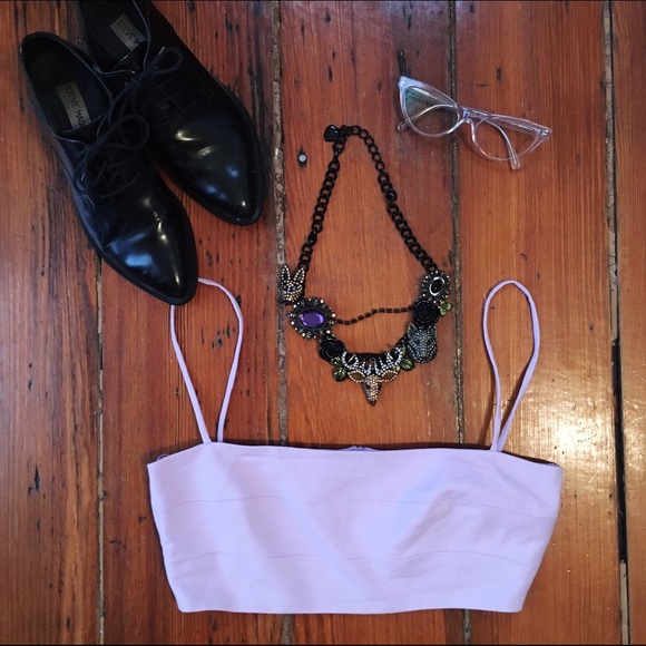 Zara Lilac Crop Top - Picture 2 of 2