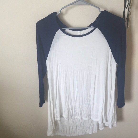 blue and grey baseball t-shirts