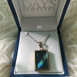 Butterfly wing necklace