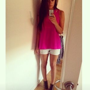 Jonathan Simkhai pink top. 100% silk