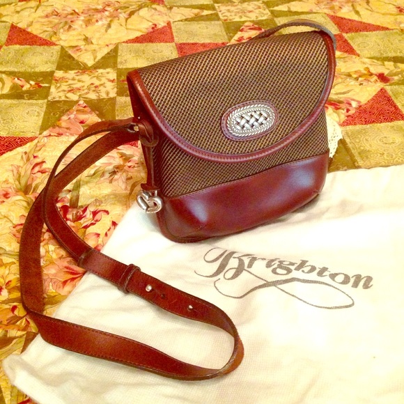 Brighton Crossbody Leather/Canvas bag - Picture 1 of 4