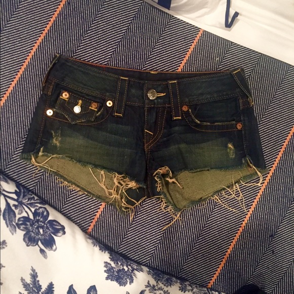 True Religion Joey Cut Off Shorts