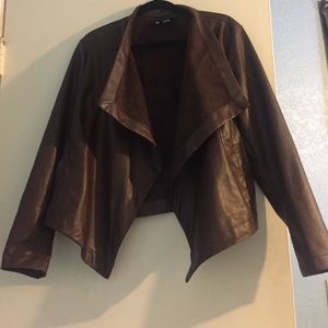 BB Dakota Vegan Leather Waterfall Jacket