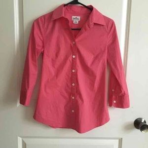 J Crew Salmon Button Down Shirt XS