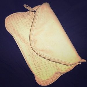 Tan Envelope Clutch