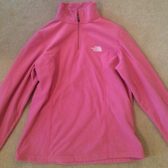 North face fleece pull over jacket