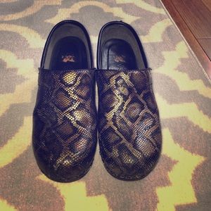 Snake Skin Danskos Lightly Used