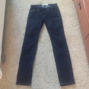 Abercrombie Skinny dark blue jeans