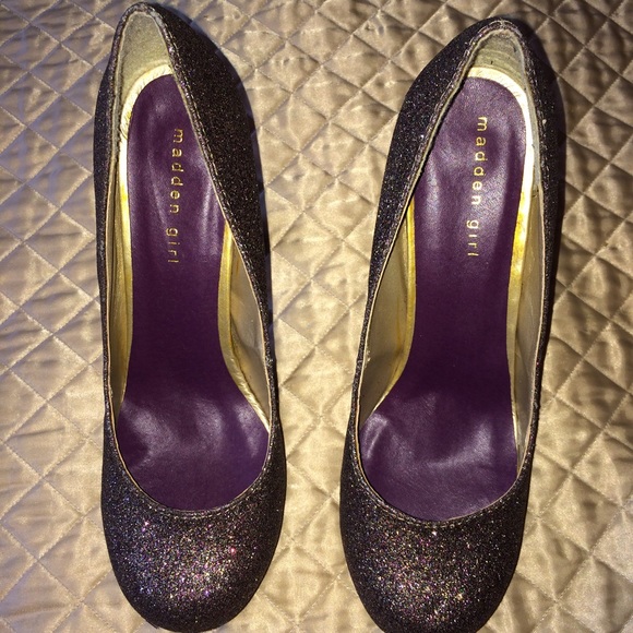 Purple sparkle Madden Girl heels - Picture 2 of 4