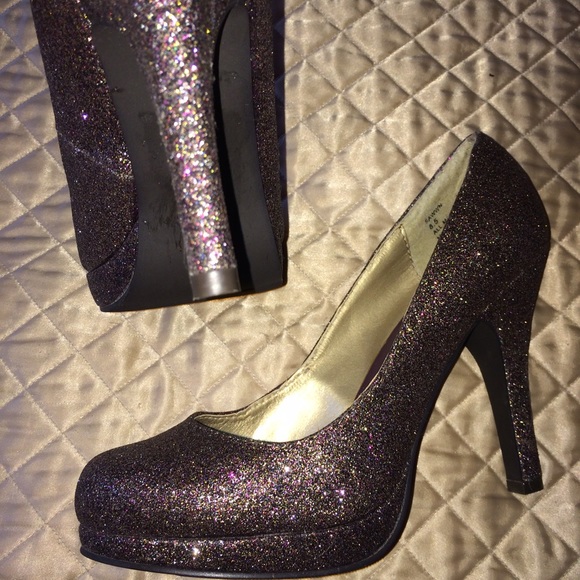 Purple sparkle Madden Girl heels - Picture 4 of 4