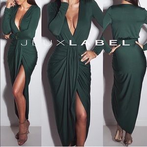 Forest green dress XS