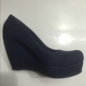 Aldo wedges (navy blue)