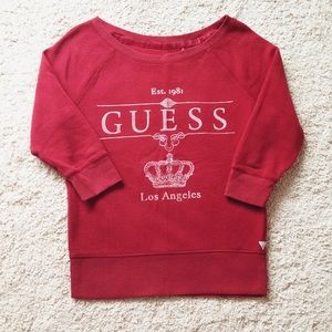 Red Guess sweater