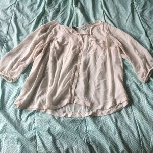 Lightweight white sheer top **SOLD IN BUNDLE**