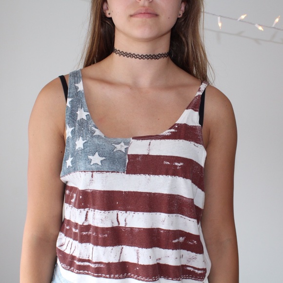 American flag brandy tank