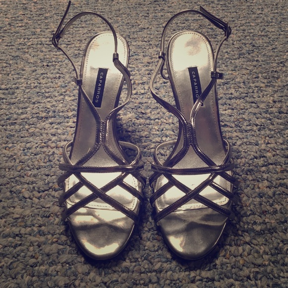 Like New Metallic Heels
