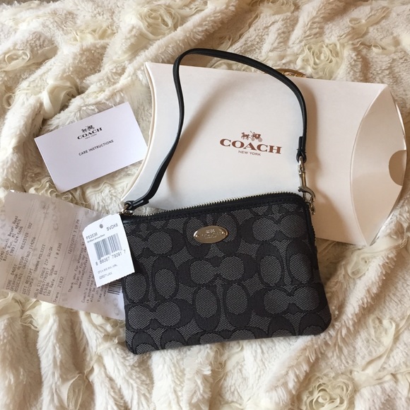 Coach Accessories - NWT Black Coach Wristlet