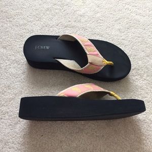 [J. Crew] 2 inch seahorse flip flops