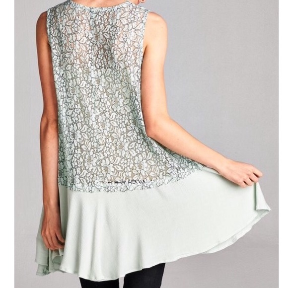 LACE TUNIC Embroidered Bohemian Draped Swing Dress - Picture 2 of 4