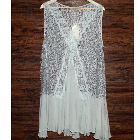 LACE TUNIC Embroidered Bohemian Draped Swing Dress - Picture 3 of 4