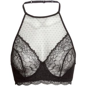 H&M Lace and Mesh Underwire Bra