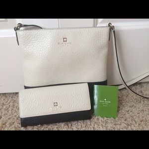 Kate spade cross body with matching wallet