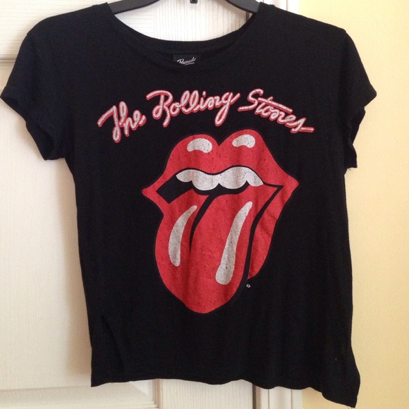 Soft 'The Rolling Stones' Logo Croptop