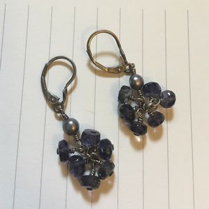 Purple earrings