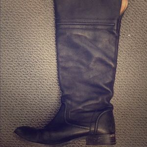 Frye Tall Black Leather Boots